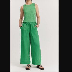 Organically Grown Linen Palazzo Pant